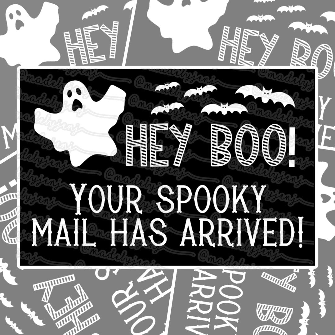 Hey Boo - Thermal Label Design